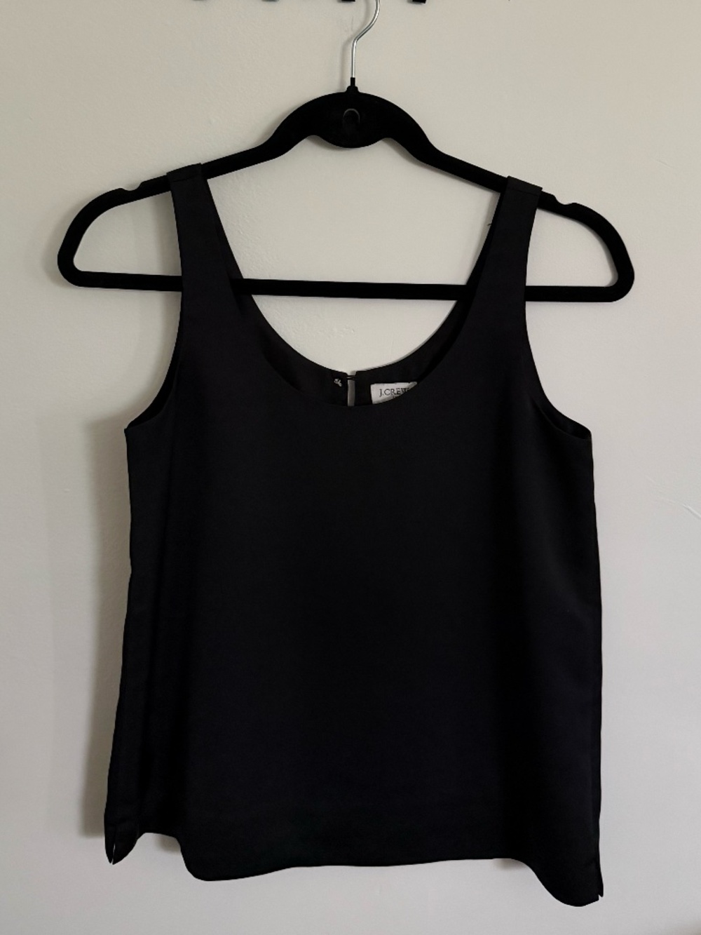 satin scoop neck tank satin